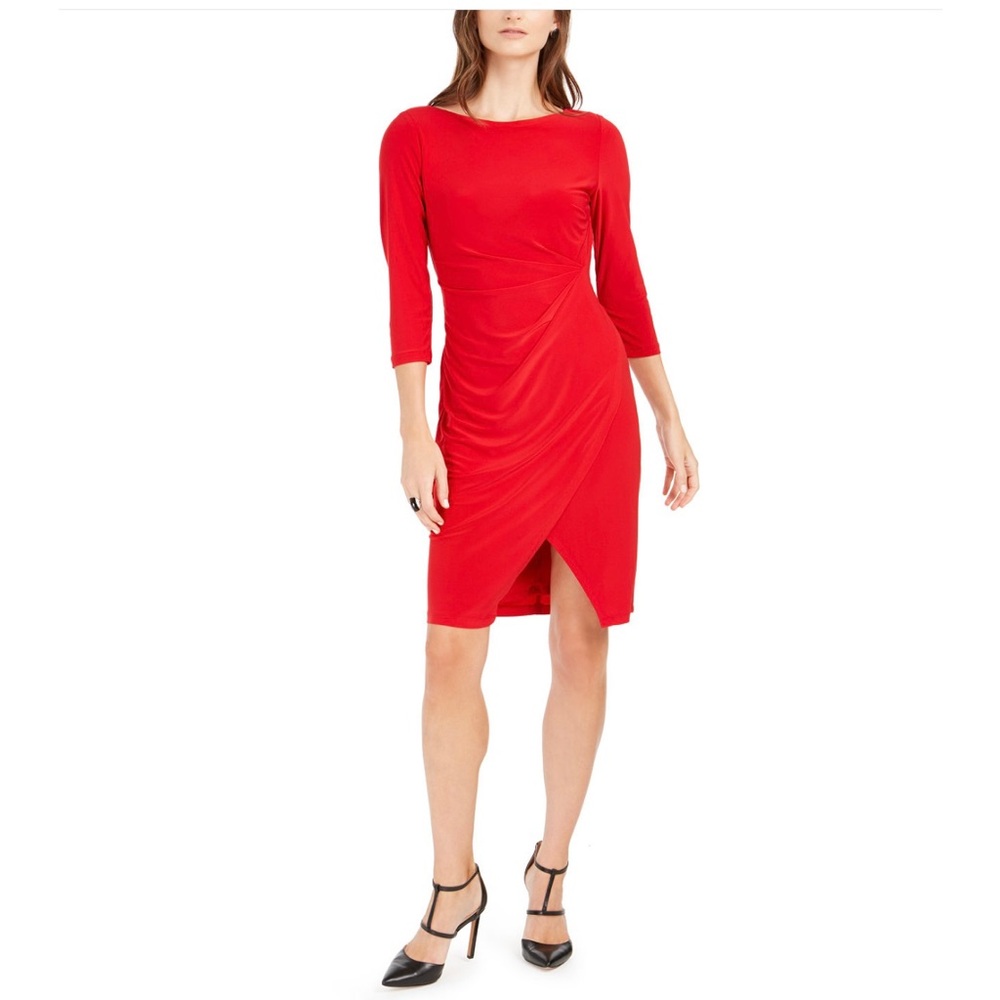 Taylor dress red size 12p NWT